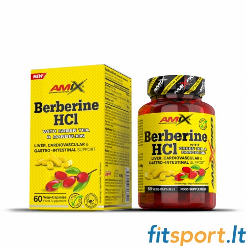 AmixPro® Berberine HCl with GreenTea & Dandelion 60kaps 